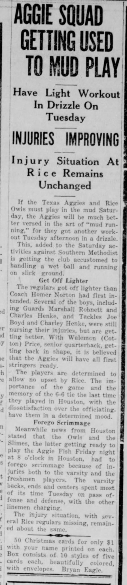 The Eagle Archives: November 15, 1939